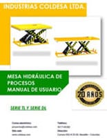 Manual de usurio mesa elevadora hidráulica de procesos TL y DL