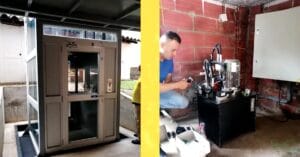 Ascensor panorámico externo - Edificio Orquídea