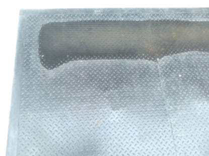 Muelle nivelador abollado