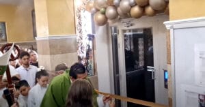 Ceremonia de inauguración del proyecto San Javier (elevador residencial)